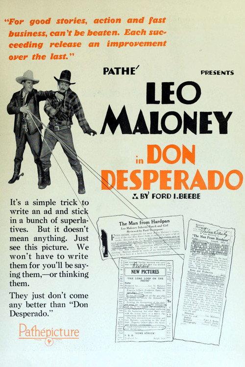 Don Desperado 1927 official movie poster