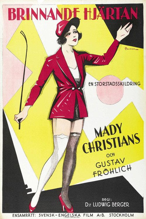 The Burning Heart 1929 official movie poster