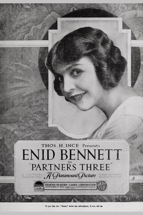 Partners Three 1919 official movie poster