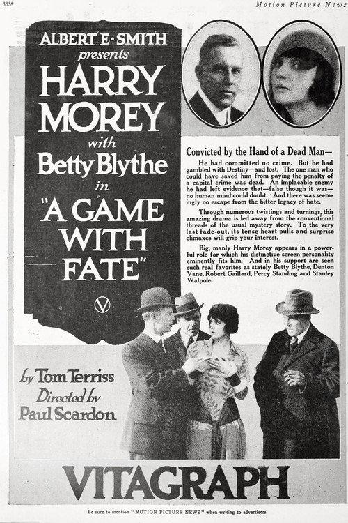 A Game with Fate 1918 official movie poster