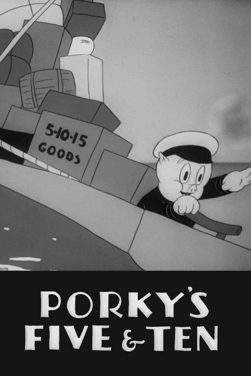 Porky's Five & Ten 1938 official movie poster