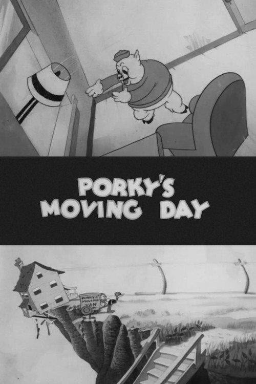 Porky's Moving Day 1936 official movie poster