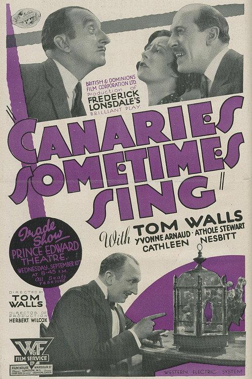 Canaries Sometimes Sing 1930 official movie poster