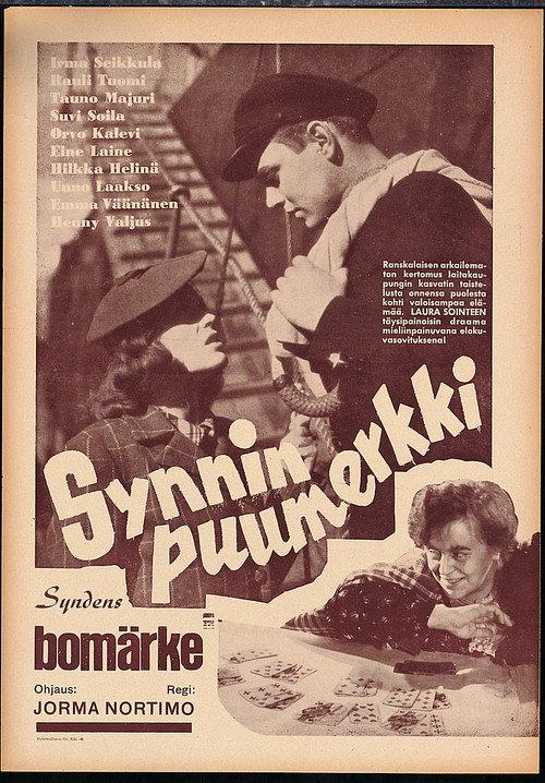 Synnin puumerkki 1942 official movie poster