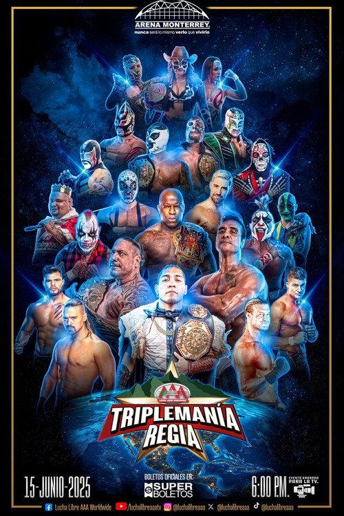 AAA Triplemania Regia III 2025 official movie poster