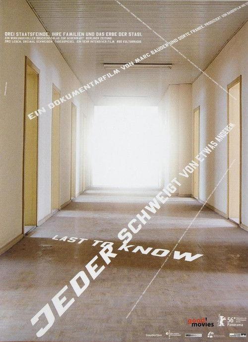 Last to Know 2006 official movie poster