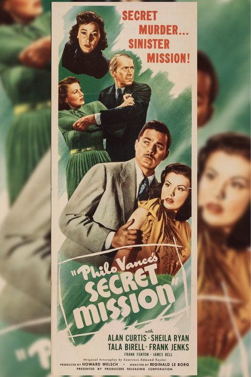 Philo Vance's Secret Mission 1947 official movie poster