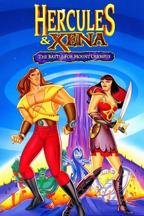 Hercules and Xena - The Animated Movie: The Battle for Mount Olympus 1998 official movie poster
