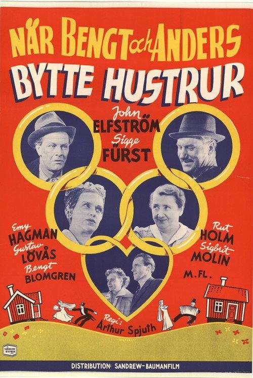 When Bengt and Anders Swapped Wives 1950 official movie poster