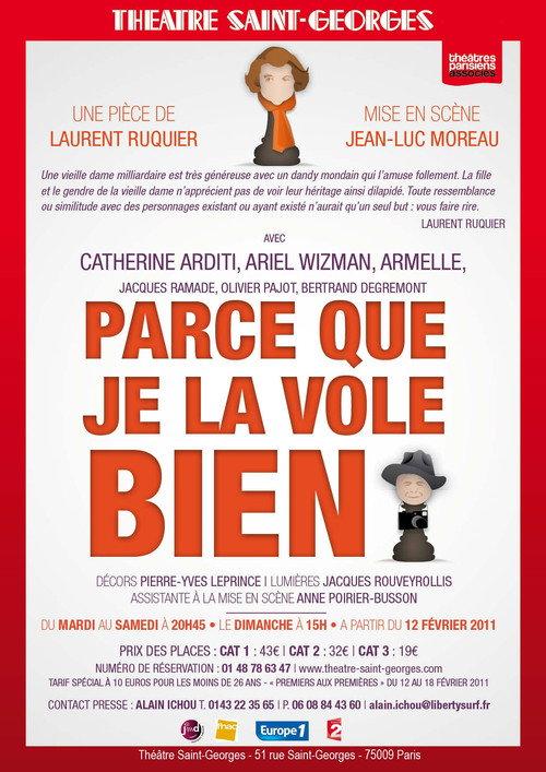 Parce Que Je La Vole Bien 2011 official movie poster