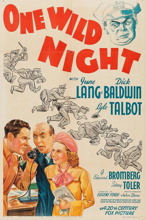 One Wild Night 1938 official movie poster