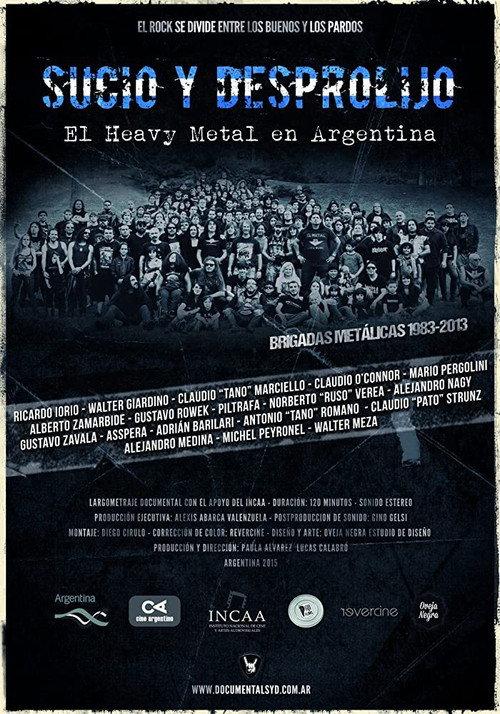Dirty and Messy: Heavy Metal in Argentina 2015 official movie poster