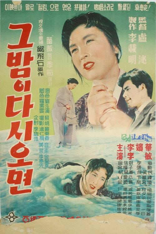 When the Night Comes Again 1958 official movie poster