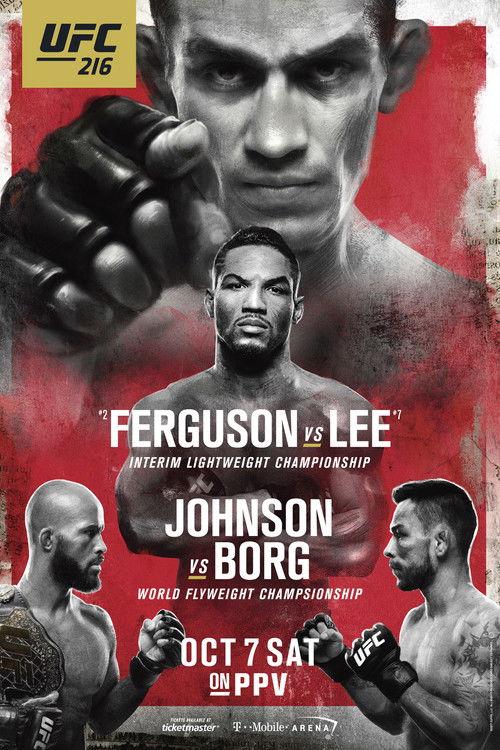 UFC 216: Ferguson vs. Lee 2017 official movie poster