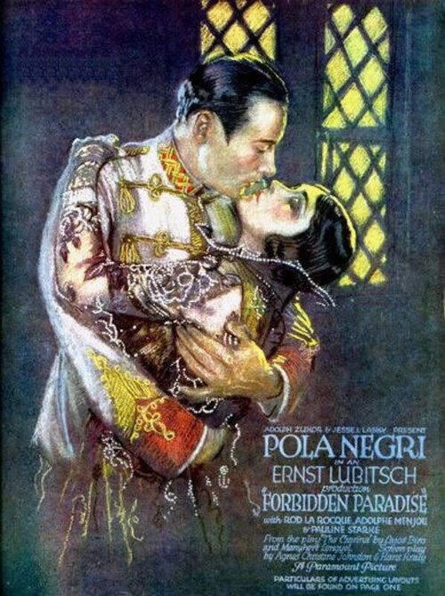 Forbidden Paradise 1924 official movie poster