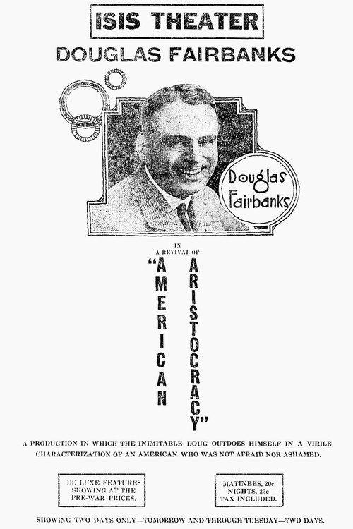 American Aristocracy 1916 official movie poster