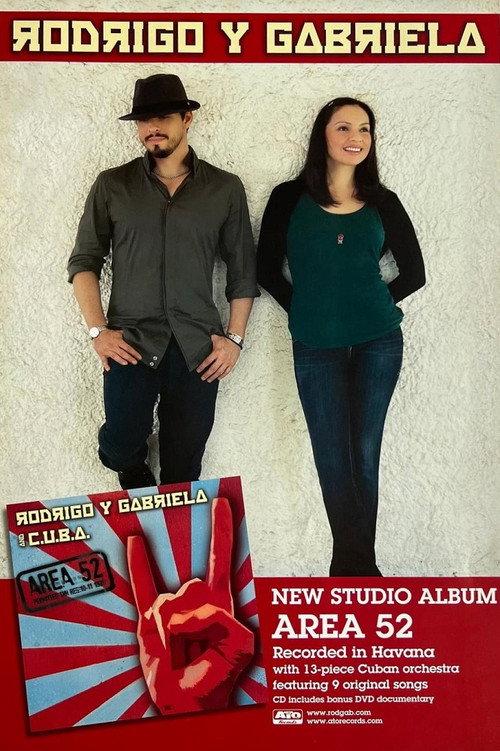 Rodrigo y Gabriela: The Making of Area 52 2012 official movie poster