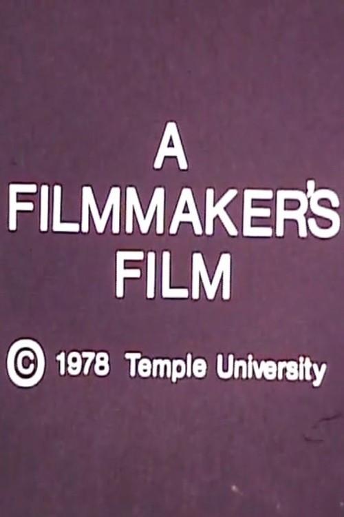 A Filmmaker's Film 1978 official movie poster