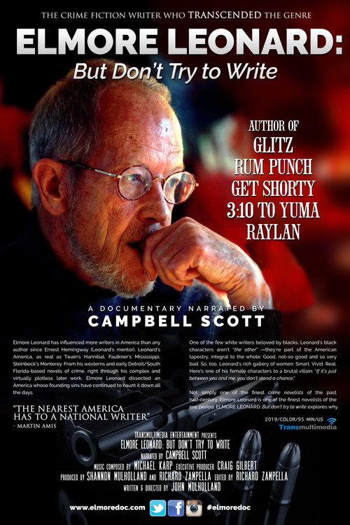 Elmore Leonard: "But Don't Try to Write" 2021 official movie poster