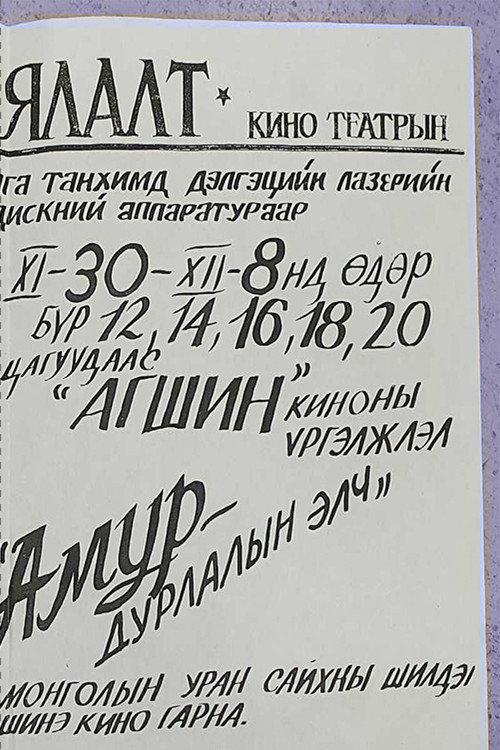 Amur 1996 official movie poster