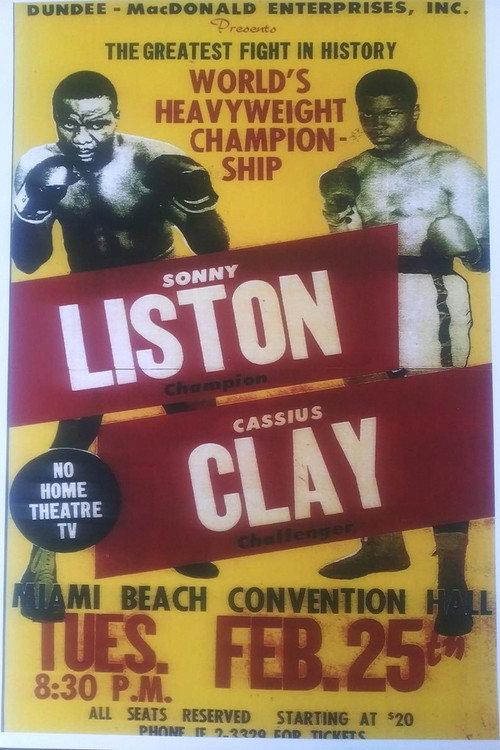 Muhammad Ali vs. Sonny Liston I 1964 official movie poster