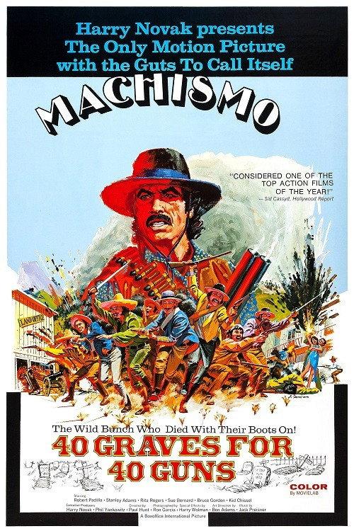 Machismo: 40 Graves for 40 Guns 1971 official movie poster