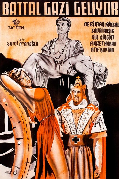 Battal Gazi Geliyor 1955 official movie poster