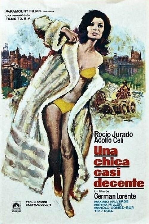 Una chica casi decente 1971 official movie poster