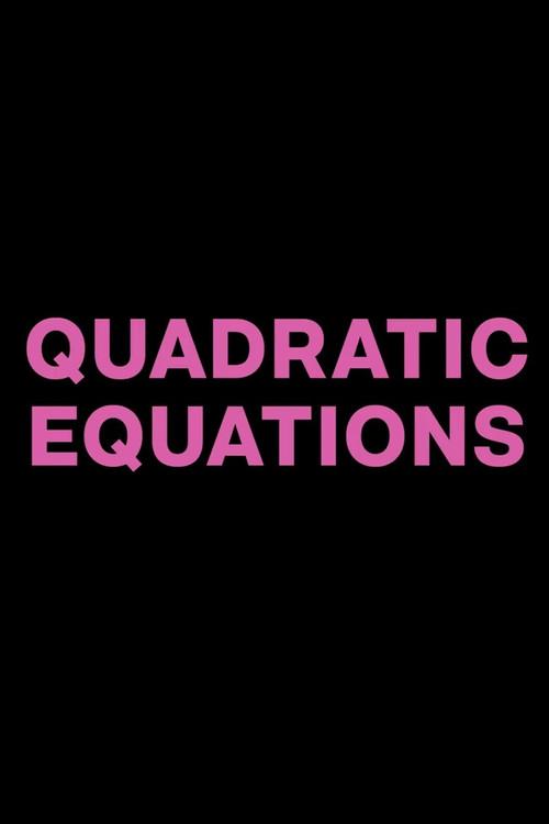 Quadratic Equations 2018 official movie poster
