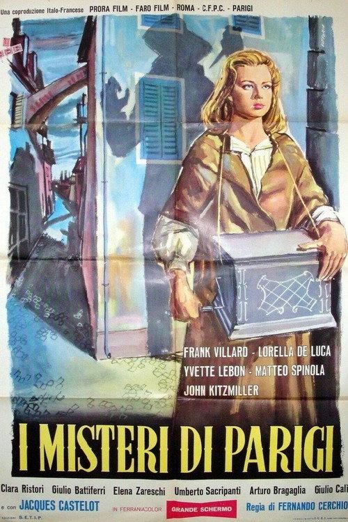 The Mysteries of Paris 1957 official movie poster