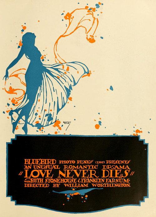 Love Never Dies 1916 official movie poster