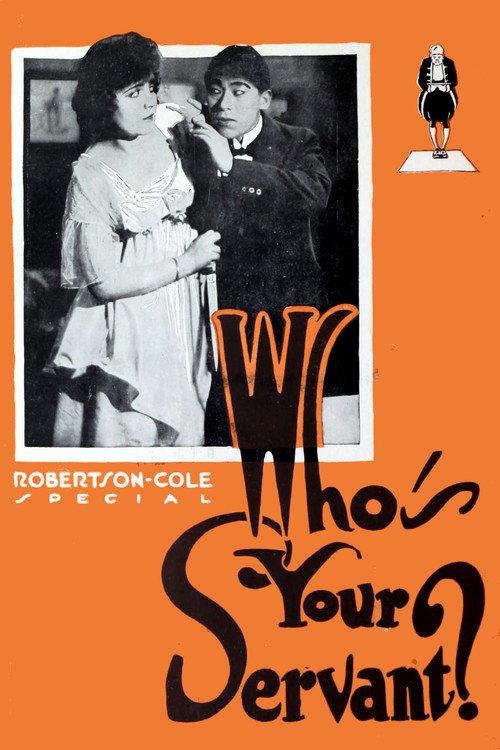 Who's Your Servant? 1920 official movie poster