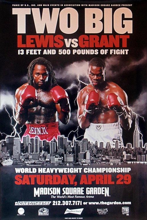 Lennox Lewis vs. Michael Grant 2000 official movie poster