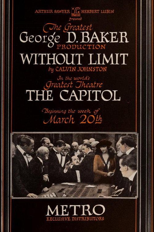 Without Limit 1921 official movie poster