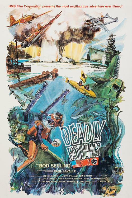 Deadly Fathoms 1973 official movie poster