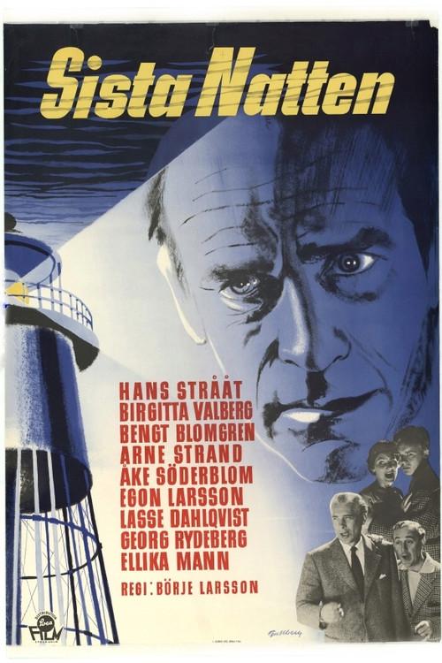 Sista natten 1956 official movie poster