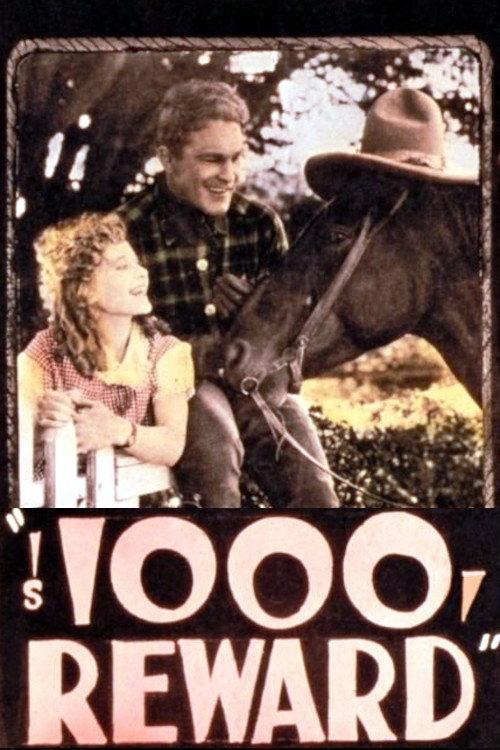 $1,000 Reward 1923 official movie poster
