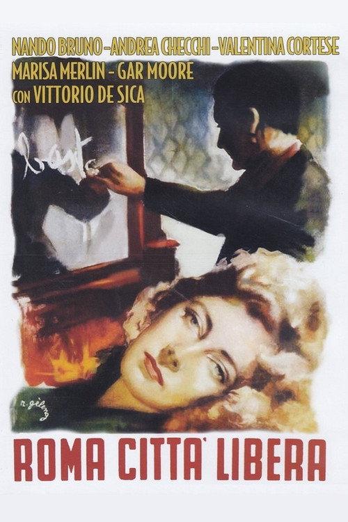 Rome: Free City 1946 official movie poster