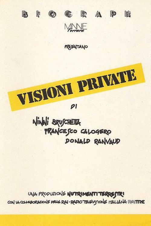 Visioni private 1990 official movie poster