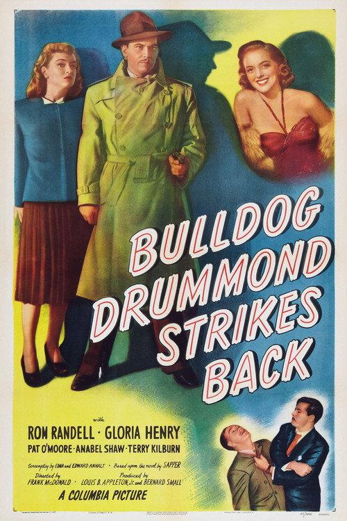 Bulldog Drummond Strikes Back 1947 official movie poster