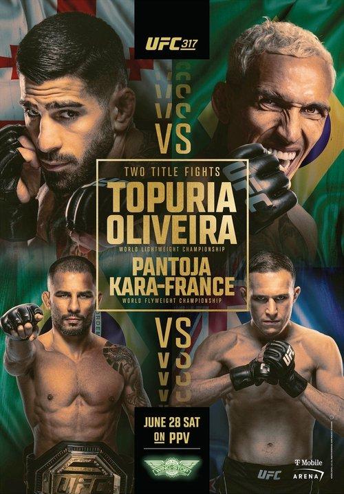 UFC 317: Topuria vs. Oliveira 2025 official movie poster