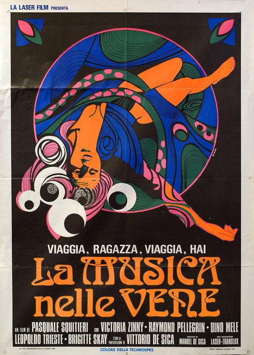 Viaggia, ragazza, viaggia, hai la musica nelle vene 1973 official movie poster
