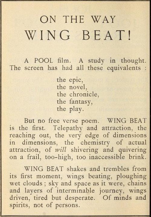 Wing Beat 1927 official movie poster