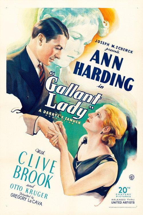 Gallant Lady 1933 official movie poster