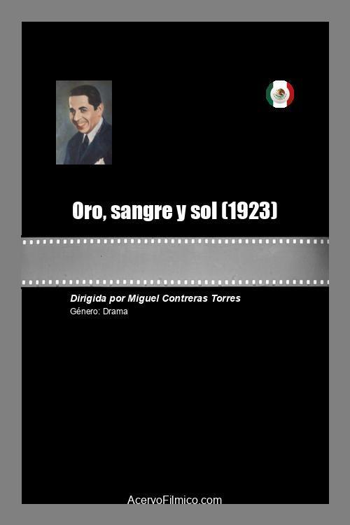 Oro, sangre y sol 1923 official movie poster