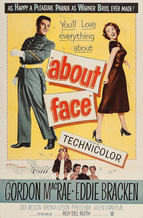 About Face 1952 official movie poster
