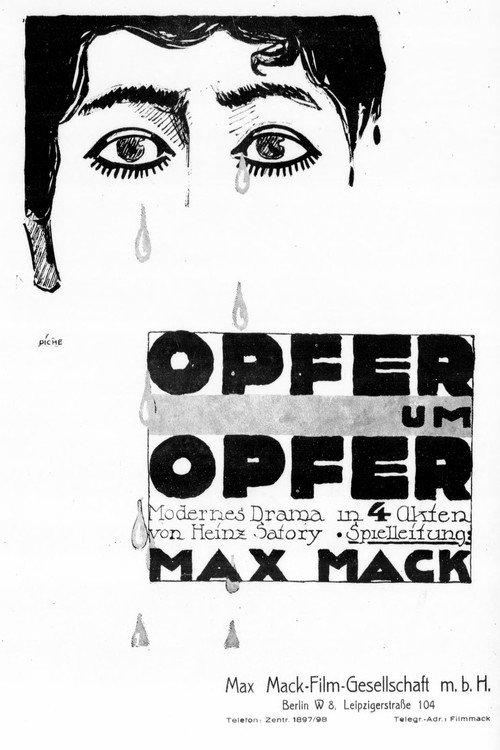 Opfer um Opfer 1918 official movie poster