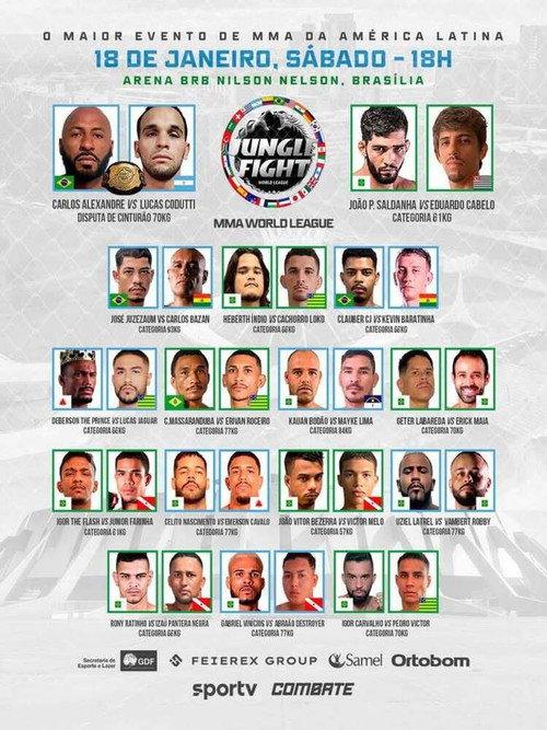 Jungle Fight 134: MMA World League 2025 official movie poster