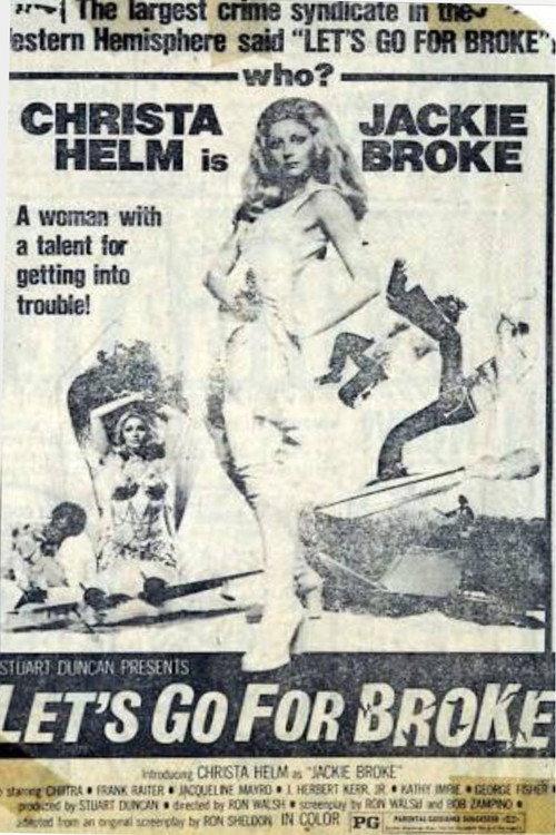 Let's Go for Broke 1974 official movie poster