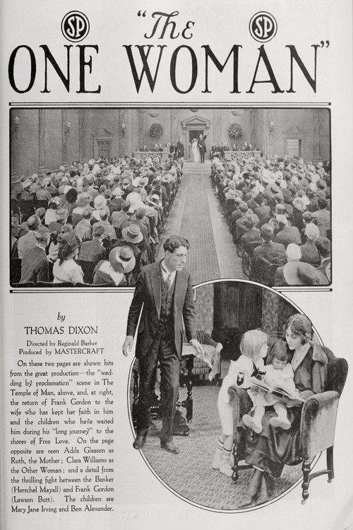 The One Woman 1918 official movie poster